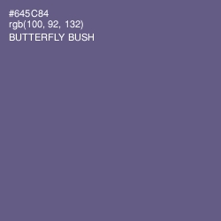#645C84 - Butterfly Bush Color Image